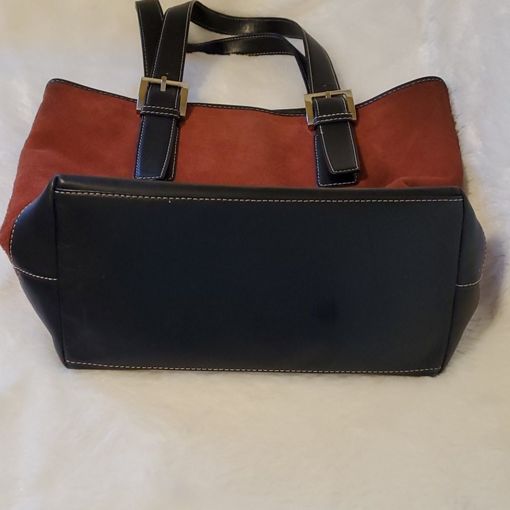 Preston & York Rust Suede & Leather Handbag - Picture 4 of 12